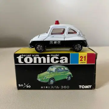 토미카 블랙 상자 No.21 후지 중공 스바루 360 경찰차 경시청