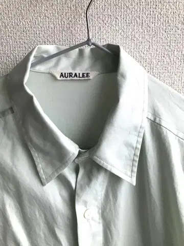 AURALEE WASHED FINX TWILL 사이즈 3 라이트 그린