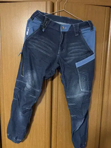 도라이치 스트레치 카고 팬츠 M 블루