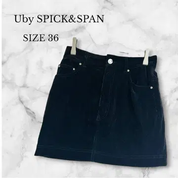 새상품급 유 바이 스픽 앤 스팬 미니 스커트 코듀로이 사다리꼴 가을/겨울