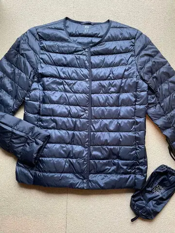 UNIQLO 유니클로 울트라 라이트 다운 자켓 네이비 새상품급