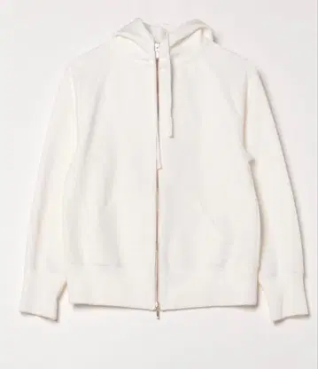 화이트 풀 집업 후드티