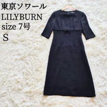 LILYBURN 도쿄 소와르 블랙 포멀 원피스 상복 예복 S