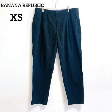 바나나리퍼블릭 테이퍼드 팬츠 XS 블랙 치노 팬츠 얇은 소재 088