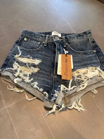 GYDA 데미지 데님 숏팬츠 M