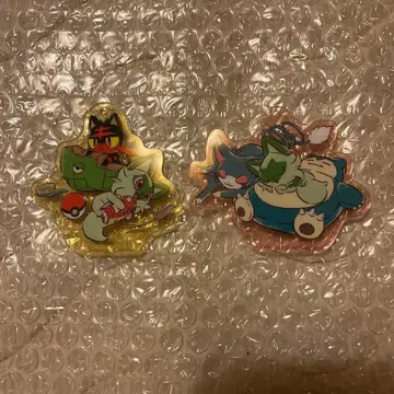 포켓몬 포켓몬 센터 아크릴 참 냐오하 세트