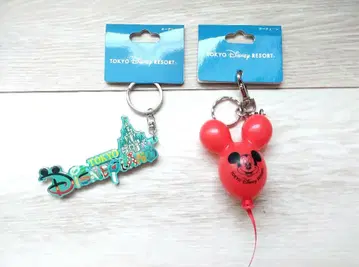 [ 미사용 새상품 ] 도쿄 디즈니 리조트 로고 풍선 키체인 2개 세트