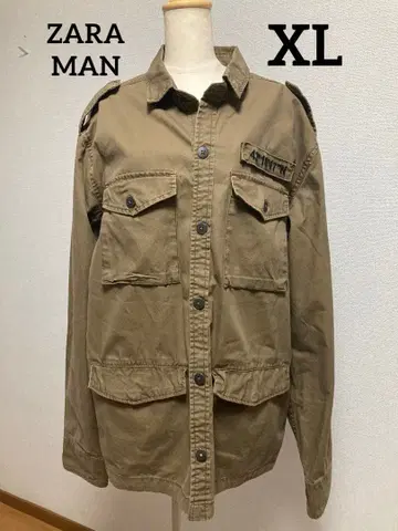 새상품급 ZARA 카키 밀리터리 자켓 아우터