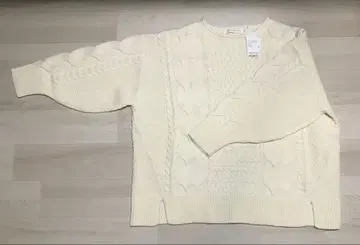 AMERICAN RAG CIE 포트넥 케이블 니트 풀오버