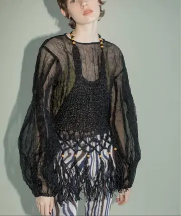 leinwande Recycle Organdy Pleats Top