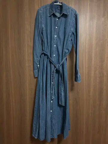 폴로 랄프로렌 데님 셔츠 원피스 맥시 길이 4