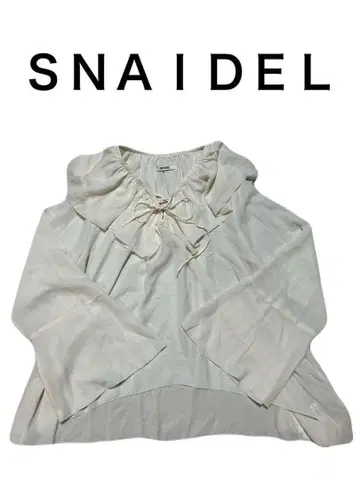 미사용 새상품 Snaidel 정가 12200엔 스나이델 시스루 블라우스