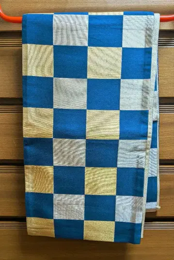 후리소데용 후쿠로 오비 체크 패턴