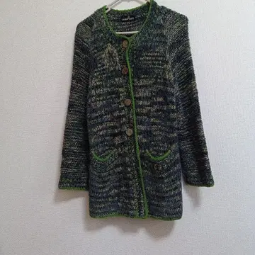 공방의 자켓 수제 염색 실 사용 실크 90% 울 10%