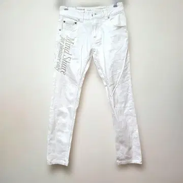 갓차 서프 데님 팬츠 자수 화이트 XS