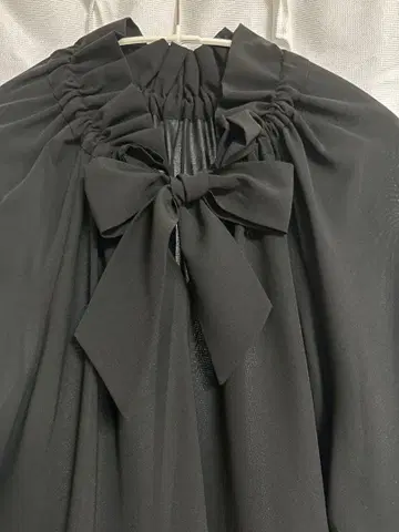 cafune 카후네 블랙 리본 블라우스