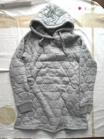 RUSTY 그레이 퀼팅 후드 부착 후드티 택 포함 미사용 새상품