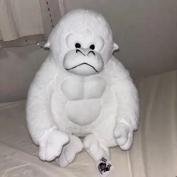 화이트 고릴라 봉제 인형