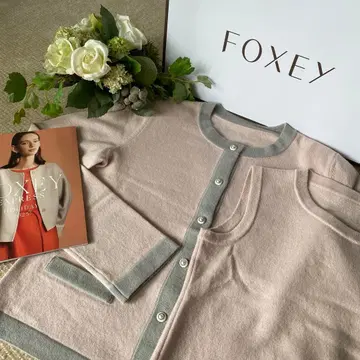 [ FOXEY ] 새상품급 부드러운 캐시미어 니트 앙상블