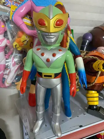 재고 마지막 그린색 썬더 마스크 27cm 무판권