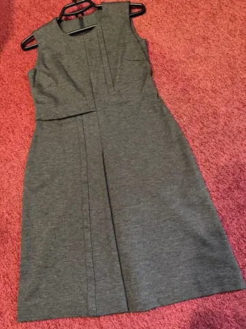 새상품급 듀얼뷰 DUAL VIEW 저지 스트레치 원단 그레이 원피스