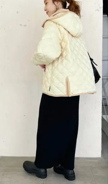 트래디셔널 웨더웨어 퀼트 자켓 베이지 34