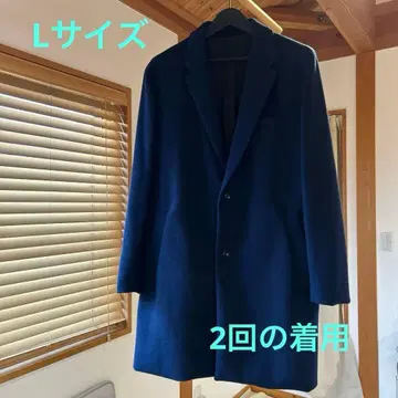 빔즈하트 BEAMS HEART 체스터 코트 네이비 L