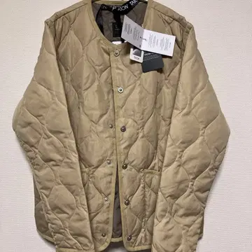 TAION [ 세탁 가능 ] 밀리터리 크루넥 자켓 다운 CREAM