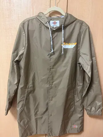 Dickies 후드 부착 롱 자켓 베이지