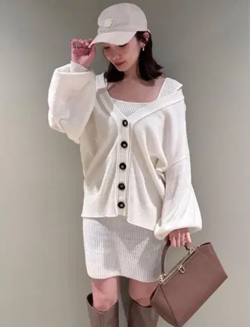 [스나이델] 미니 니트 세트 원피스 SWNO251036