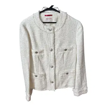 DRESSTIER 프린지 트위드 자켓 화이트 38