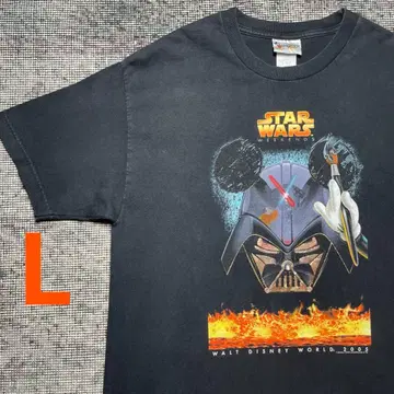 빈티지 디즈니 스타 워즈 미키 다스 베이더 구제 의류 T셔츠