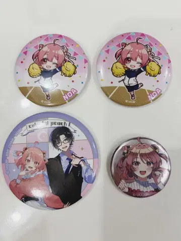 컬러풀피치 노아 캔뱃지 묶음 판매