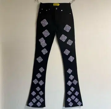 [ Guapi ] 구아피 아이콘 스택드 데님