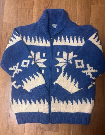 Georgia 니트 가디건 M 사이즈 파랑