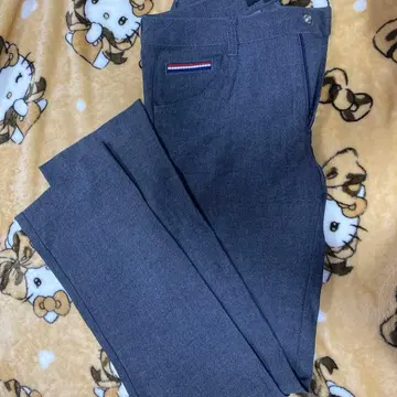 23구 골프웨어 다크 그레이 슬림 핏 팬츠