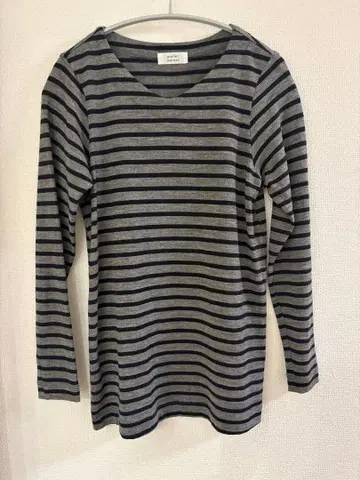 atelier naruse 아틀리에 나루세 울 보더 니트 티셔츠