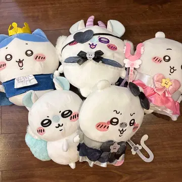 치이카와(먼작귀) 귀여운 봉제 인형 세트 중형 5개