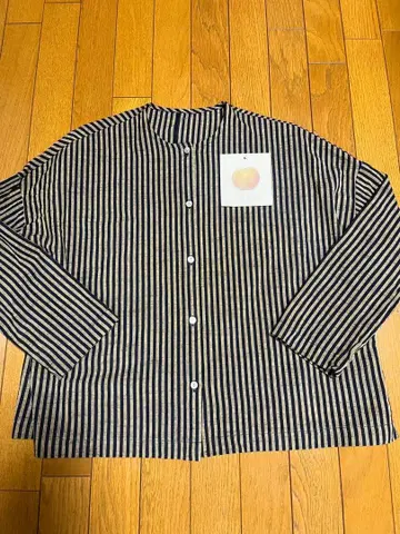 YAMMA 얀마산업 빗살무늬 스트라이프 버튼 셔츠