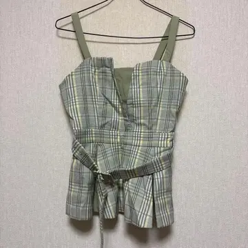 eimy istoire 스프링 체크 페플럼 상의