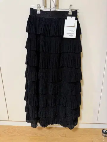 새상품! GALENA TOKYO 가레나 라메 캉캉 스커트 38 블랙