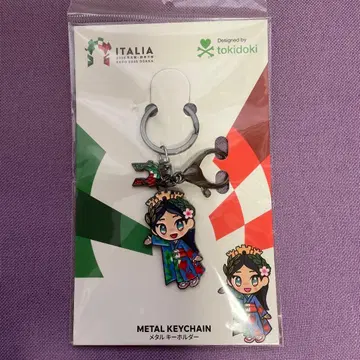 오사카 간사이 만박 이탈리아관 이탈리아짱 메탈 키링