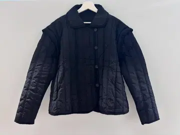 [ 새상품급 ] 퀼팅 자켓 & 베스트 ( 2 Way ) 블랙