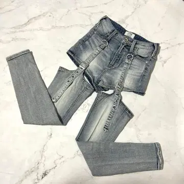 GYDA 제이다 하이웨스트 detachable 스키니 데님 팬츠 xs