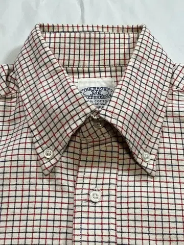 THE BAGGY 타터솔 체크 버튼다운 셔츠 레드 S