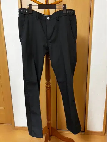 EDWIN 블랙 남성용 골프 팬츠 4 포켓 사이즈 L