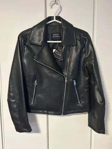 ASHLEY 블랙 라이더 자켓