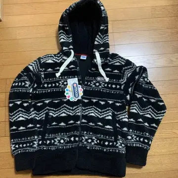 OUTDOOR PRODUCTS 플리스 자켓 M 블랙 화이트