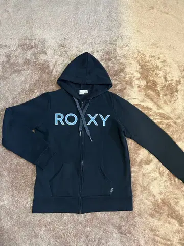 블랙 프라이데이 가격 ROXY 후드 부착 후드티 네이비
