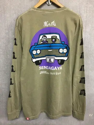 펑크 드렁커스 매의 발톱 캐릭터 프린트 롱 T